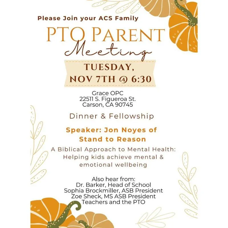 PTO Meeting This Week!