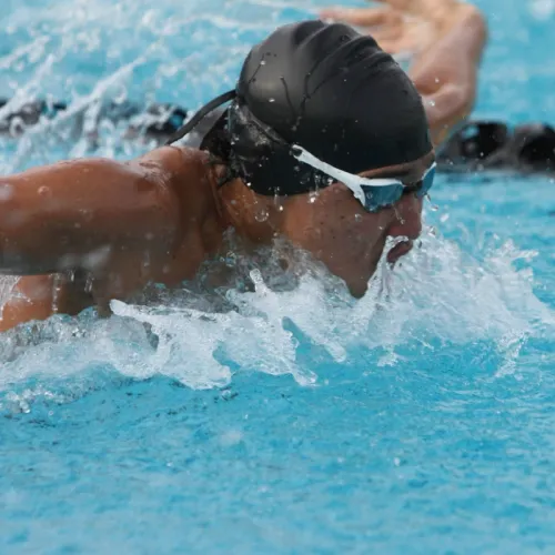 Girls and Boys Swimming