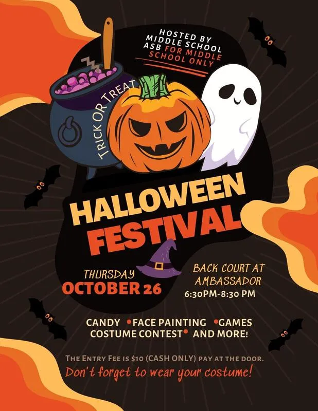 Middle School Halloween Festival