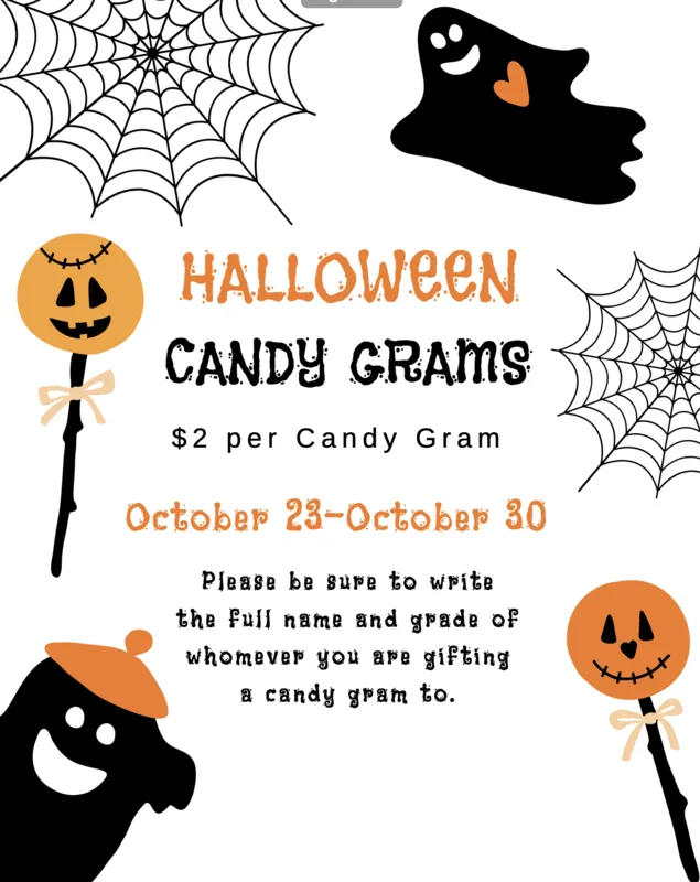 Middle School ASB Candy Gram Fundraiser.